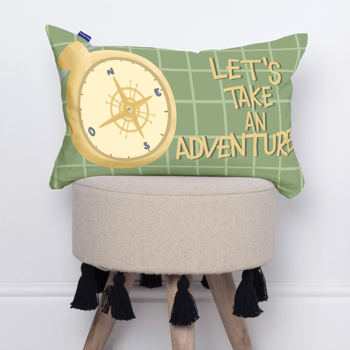 Fodera per cuscino HappyFriday Mr Fox World Trip Multicolore 50 x 30 cm